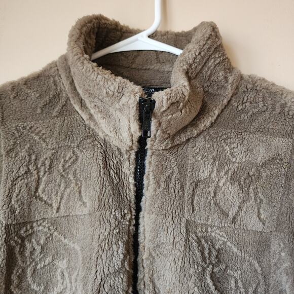 On Course Kerrits Jacket Womens Size L Fleece Horse Print Equestrian USA Made - Picture 2 of 12